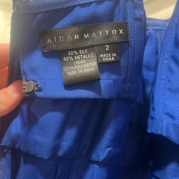 Aidan Mattox Silk Prom Dress - Picture 3 of 3